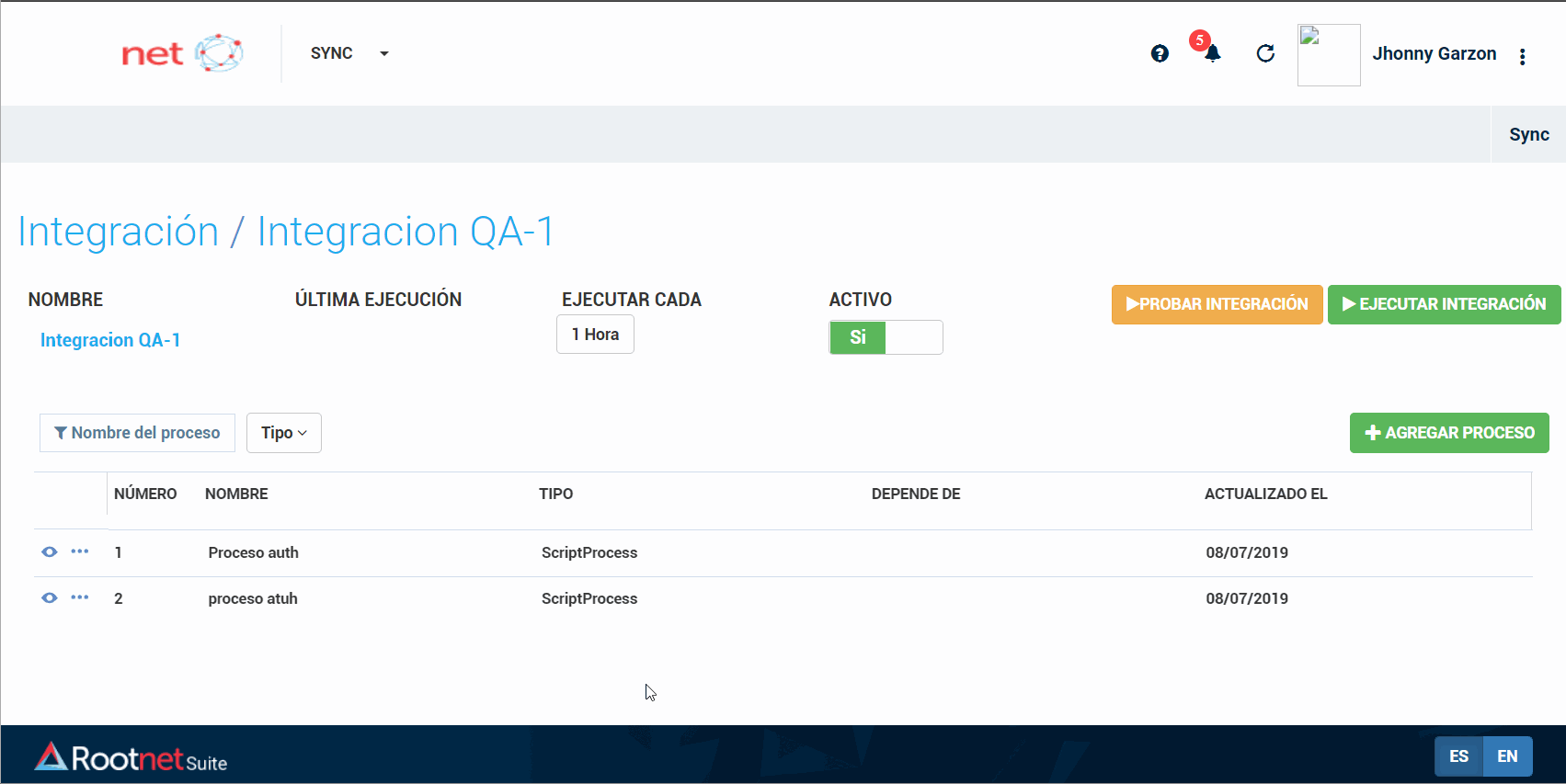 rootnet sync